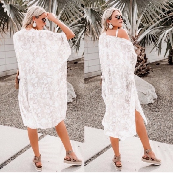 Last 1 New Love Floral Print Kimono Cardigan - Picture 4 of 7